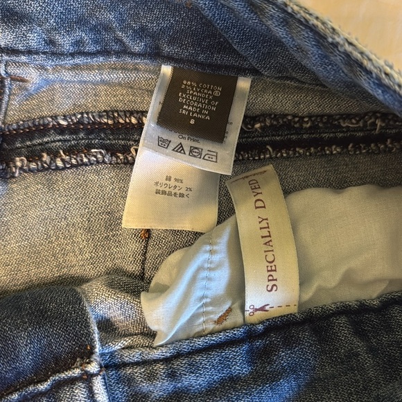 Eddie Bauer Womens Size 8 Jean Capri Pants. Curvy Fit. Cute Pocket Detail. (J19) - Picture 3 of 6